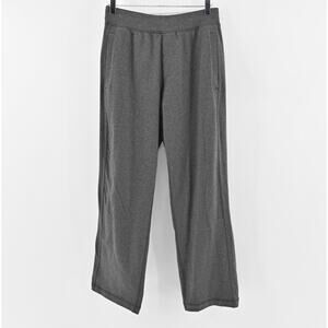 LULULEMON‎ Pants Mens Size M Kung Fu Wide Leg Heathered Black Pull On Sweatpant